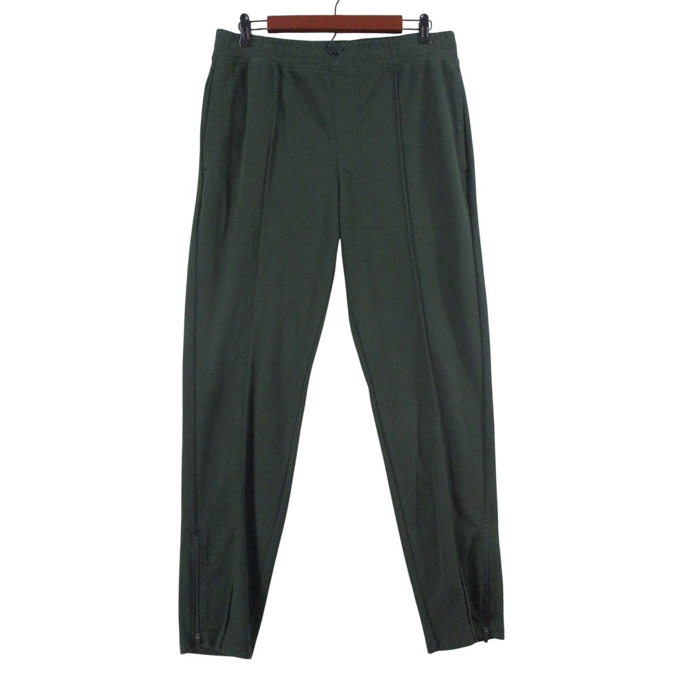 Old Navy Mens Forest Green Stitched Crease Ankle Zip Jogger Pants Size M